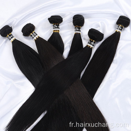 Heuvrages de cheveux humains Vierge cru vierge alignée Remy Hair Extension